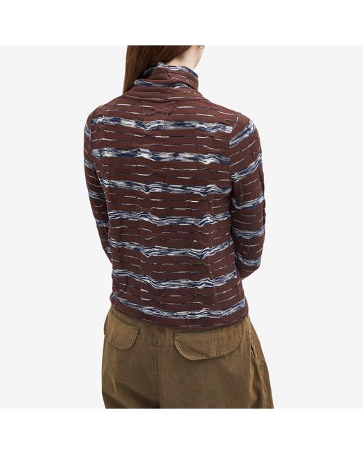 Brain Dead Black Space Dye Turtleneck Top