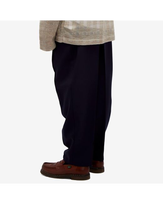 Jil Sander Blue Elasticated Wool Trousers for men