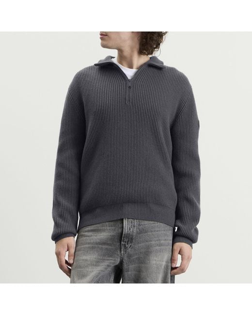Canada Goose Gray Mckinney Quarter Zip Knit for men