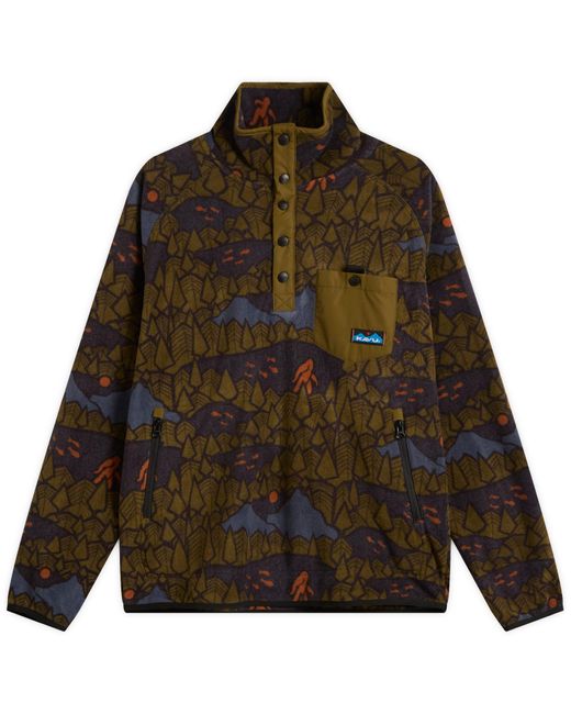 Kavu Green Teannaway Pullover Fleece for men