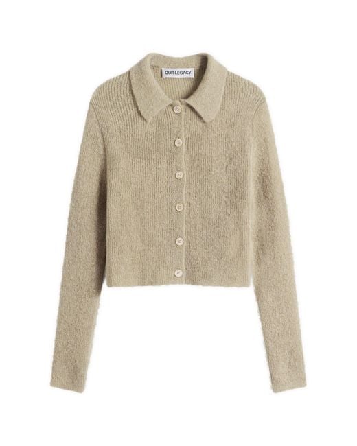Our Legacy Natural Mazzy Polo Cardigan