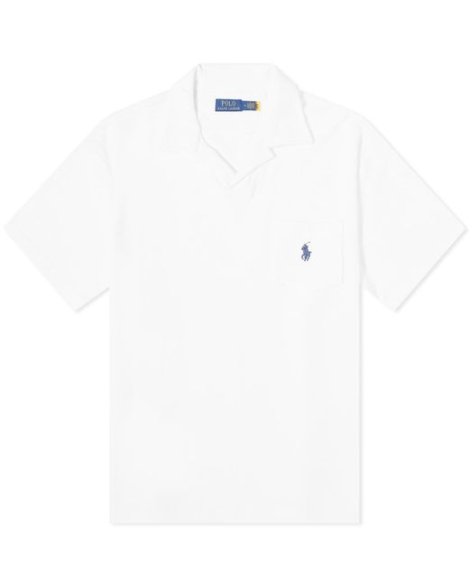 Polo Ralph Lauren White Cotton Terry Polo Shirt for men
