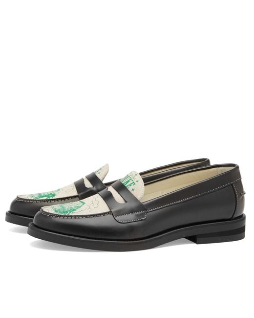 Duke & Dexter Black Wilde Duke Hotel Penny Loafer