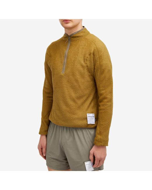 Satisfy Ghostfleece Ad Light Half-Zip Sweatshirt in Green for Men