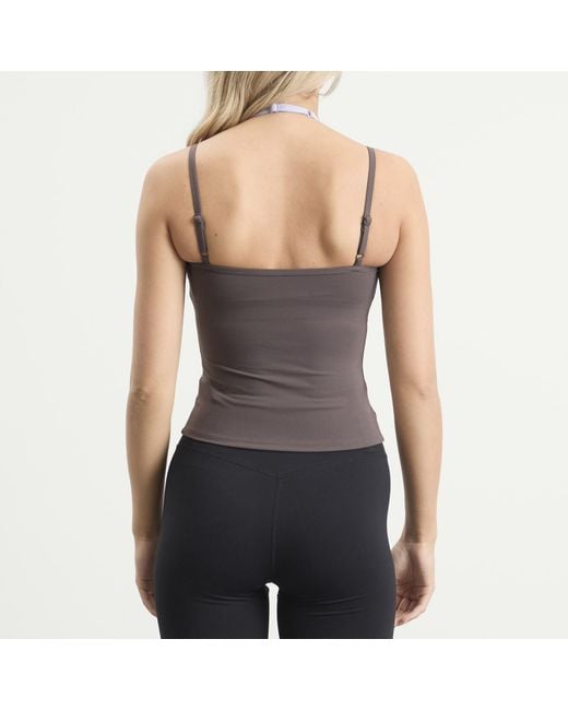 Tala Brown Double Layer Strappy Vest