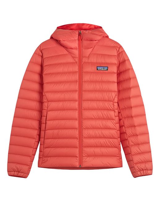 Patagonia Red Down Sweater Hooded Jacket for men