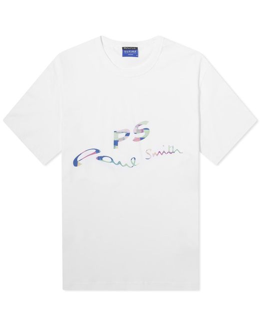 Paul Smith White Ps Logo T-Shirt for men
