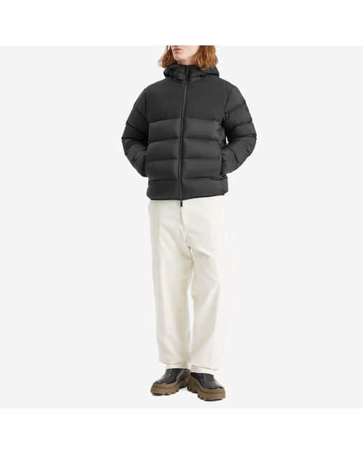Moncler Black Recycled Longue Saison Opaque Veumont Jacket for men