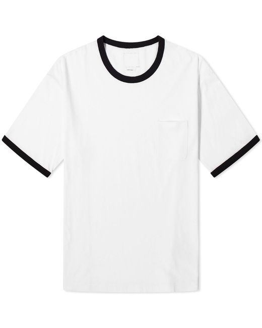 Visvim White Amplus Ringer T-Shirt for men