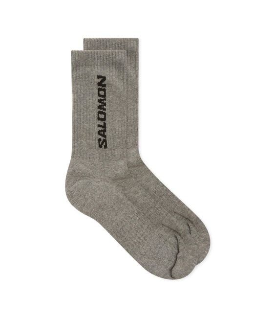 Salomon Black Everyday Crew Sock 3-Pack for men