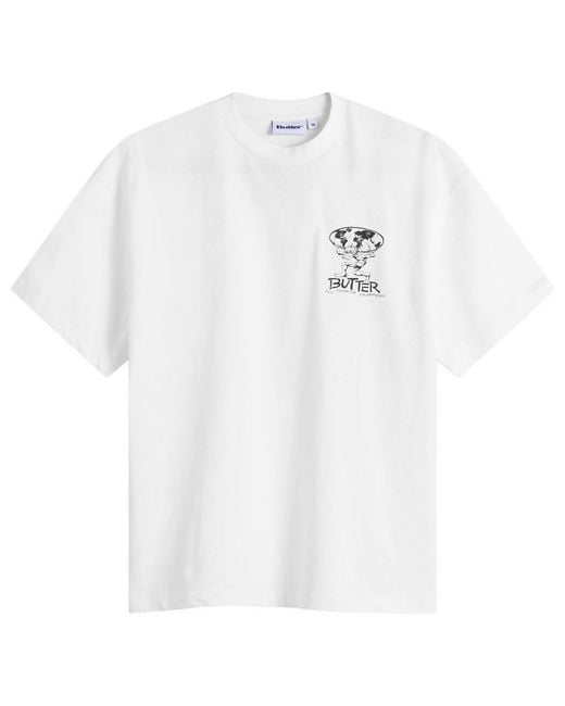 Butter Goods White Terrain T-Shirt for men
