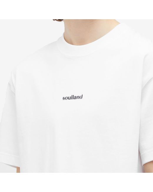 Soulland White Kai Blur T-Shirt for men