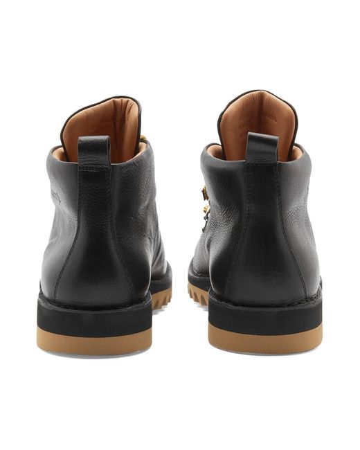 Fracap Black M120 Ripple Sole Scarponcino Boot for men
