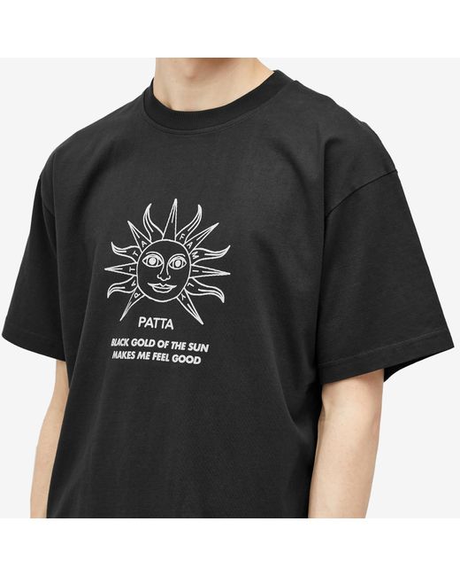PATTA Black Sun T-Shirt for men