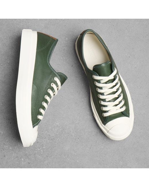 Converse Green First String Jack Purcell Sneaker for men