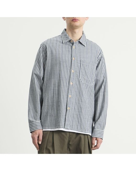 Folk Blue Easy Fit Shirt for men