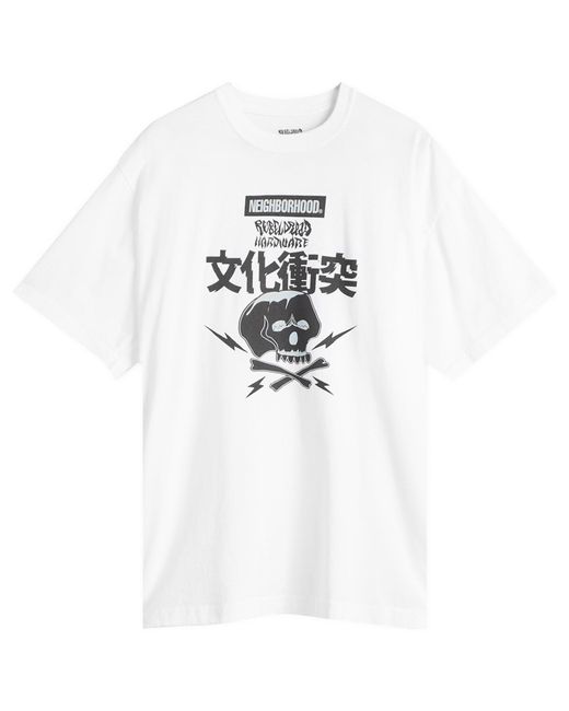 Neighborhood White X Rebel Dread Hardware T-Shirt 3 for men