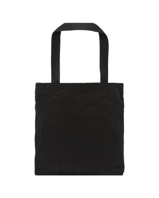 Y-3 Black Canvas Tote Bag for men