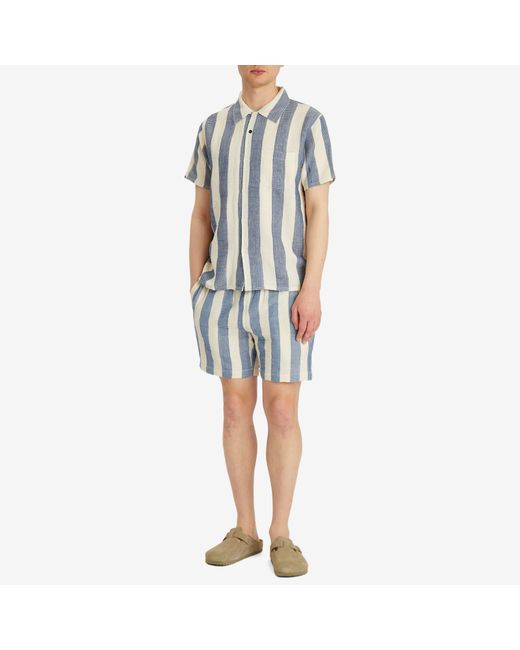 Kardo Blue Chintan Vacation Shirt for men