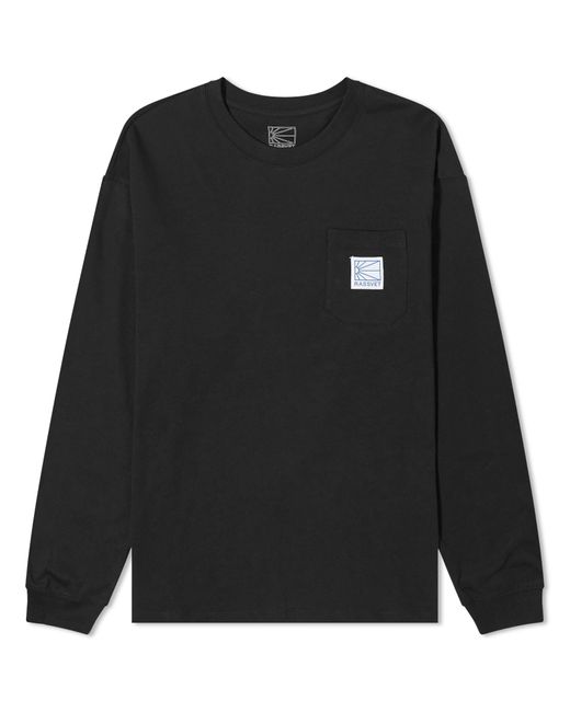 Rassvet (PACCBET) Black Pocket Tag Long Sleeve T-Shirt for men