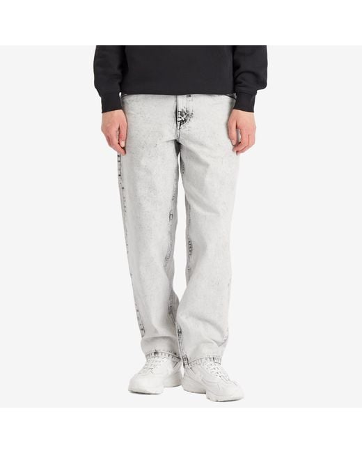 Dime Gray Classic Baggy Denim Pants for men