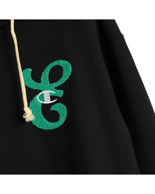 Champion Black For E By End. Hoodie 'Emerald'