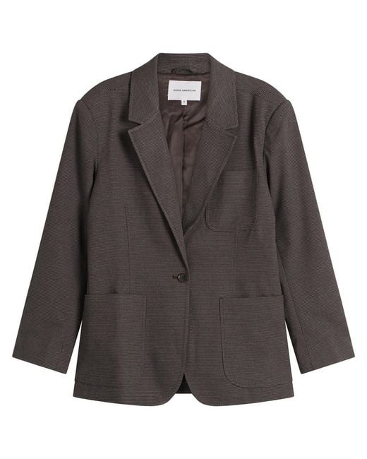 GOOD AMERICAN Black Oversized Blazer