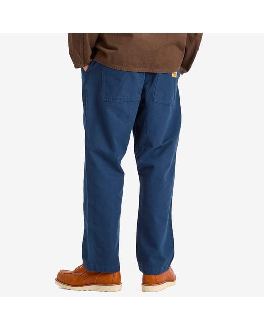 Service Works Blue Canvas Chef Pant for men