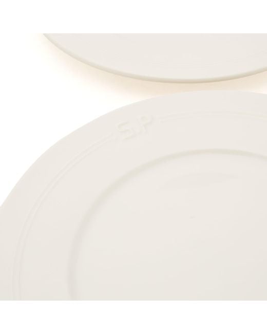 Service Projects White Métier Embossed Lunch Plate