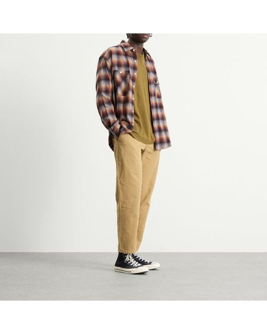 FRIZMWORKS Natural Og Haworth One Tuck Trousers for men