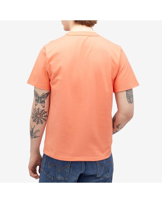 Armor Lux Orange 79151 Logo Pocket T-Shirt for men