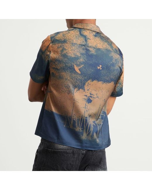 Dime Blue Day Off Short Sleeve Shirt for men