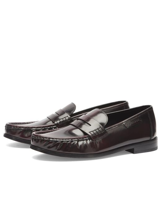 GRENSON Black Simeon Penny Loafer for men