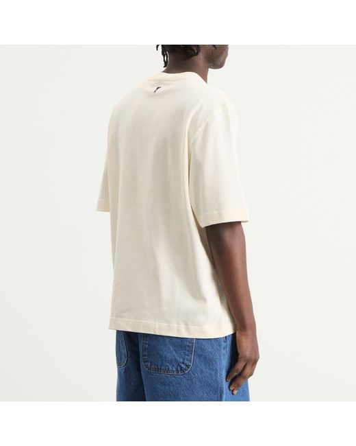 AMI Pink Boxy Fit Short Sleeve T-Shirt for men