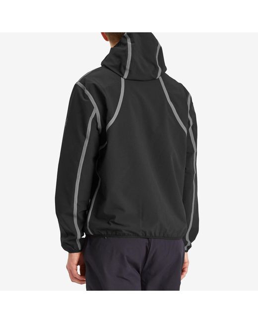 Purple Mountain Observatory Black Softshell Balaclava Jacket for men
