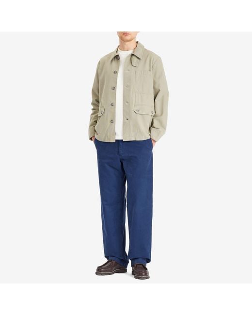 Norse Projects Blue Lukas Canvas Work Pants for men