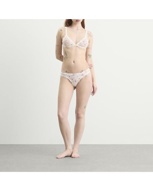 Skims Natural Stretch Lace Triangle Bralette