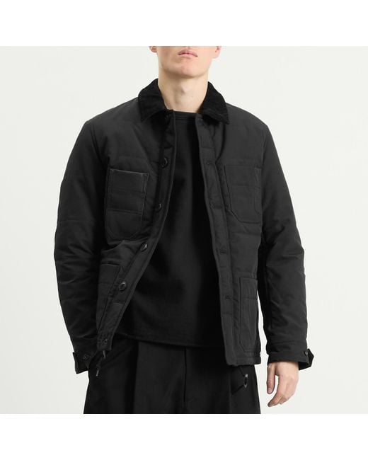 Junya Watanabe Black Oxford Leather Jacket for men