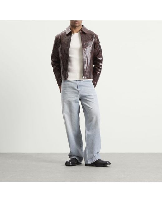 Ronning Brown Leather Jacket for men