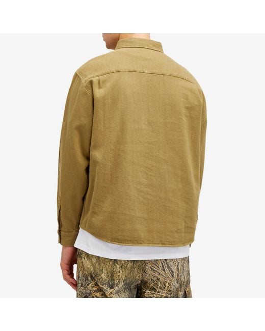 Thisisneverthat Green Quarter Zip Shirt for men
