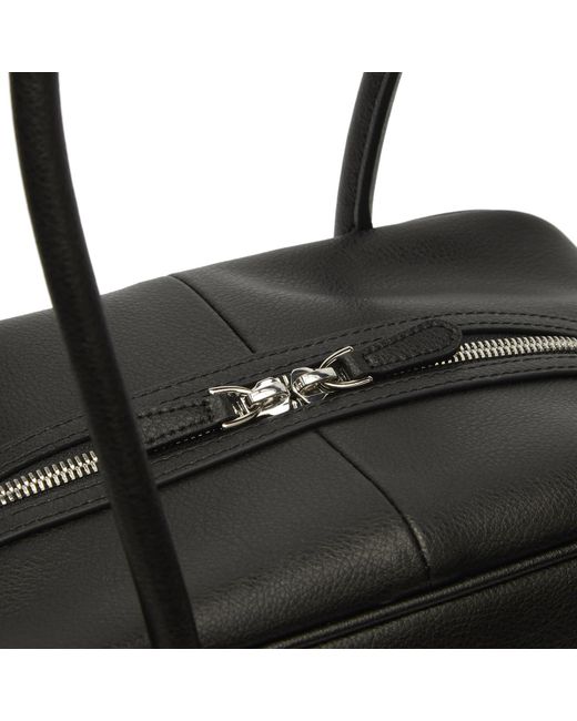 DUNST Black Leather Shoulder Bag