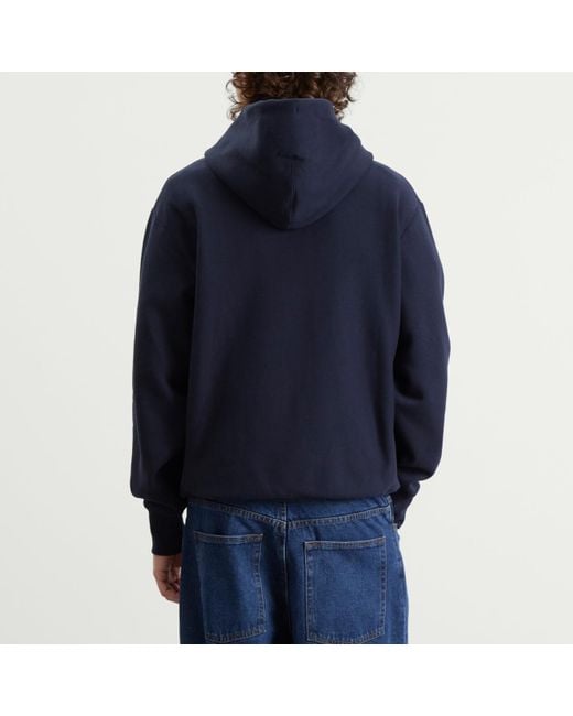 Champion Blue Reverse Weave Fleece Hoodie for men