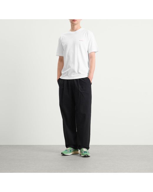 Norse Projects White Johannes Logo Print T-Shirt for men