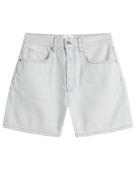 Anine Bing Blue Delaney Shorts