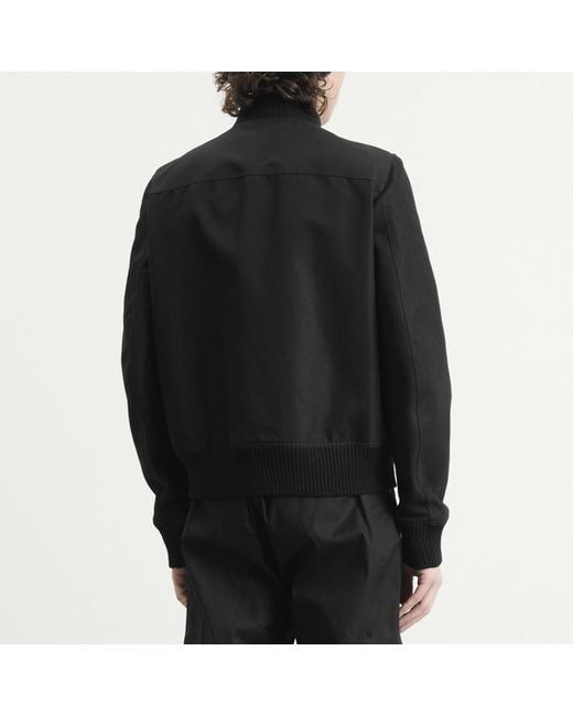 Rick Owens Black Heizer Flight Bomber Jacket for men