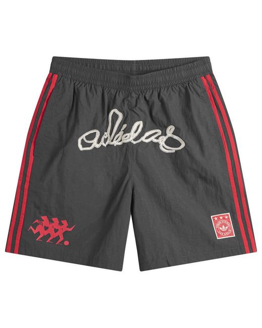 Adidas Gray Nylon Gfx Short for men