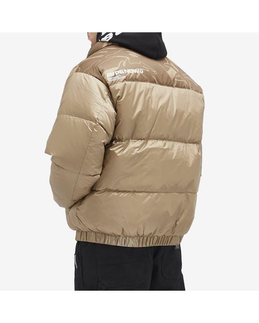 Aape By A Bathing Ape Brown Aape Now Camo Down Jacket for men