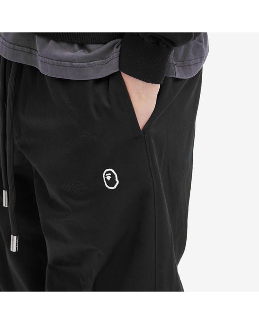 A Bathing Ape Black One Point Easy Chino Pants for men