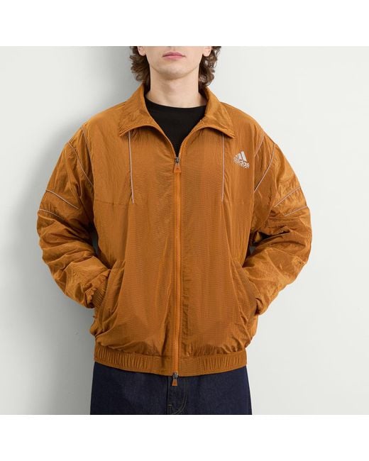 Adidas Brown Eqt Track Top for men