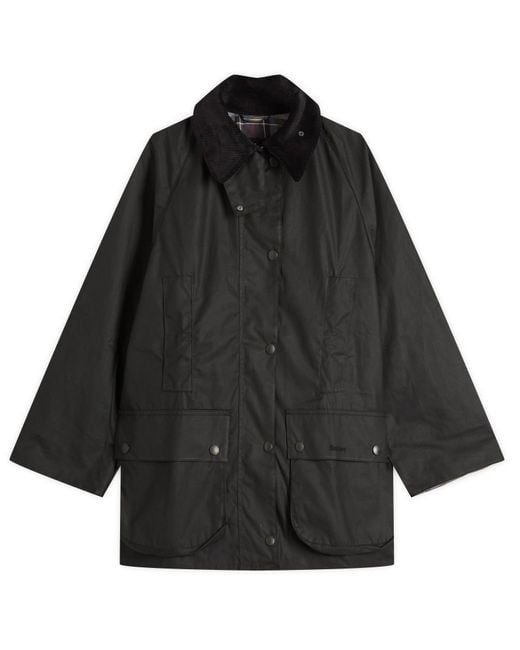 Barbour Black Beaufort Wax Jacket